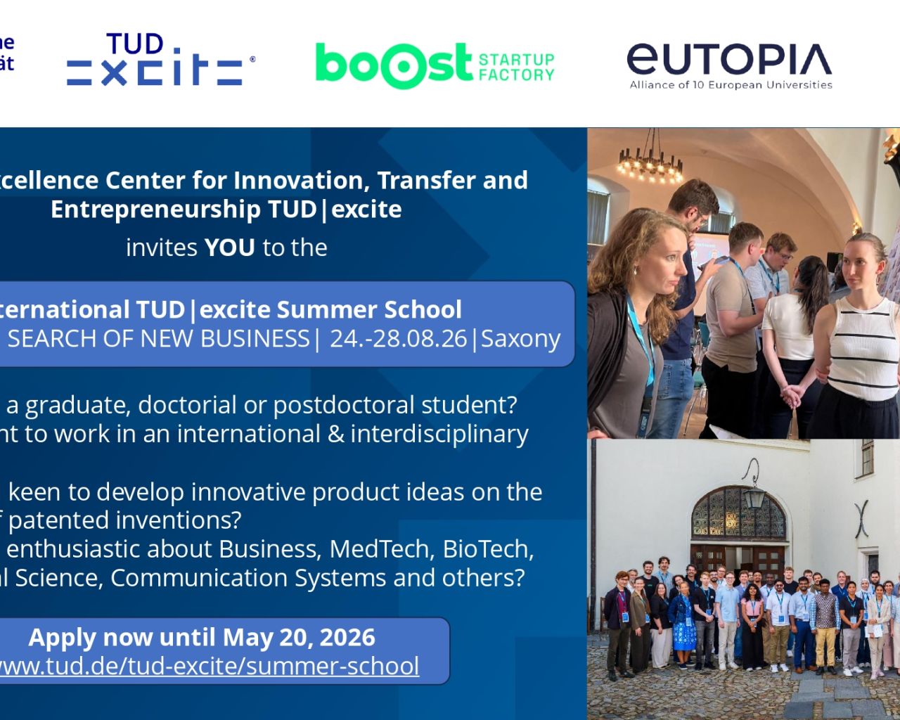 3rd International TUD|excite Summer School „Patents in Search of New Business“